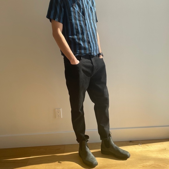 NWT OAK + FORT SLIM BLACK  JEANS - 32 - Picture 6 of 16